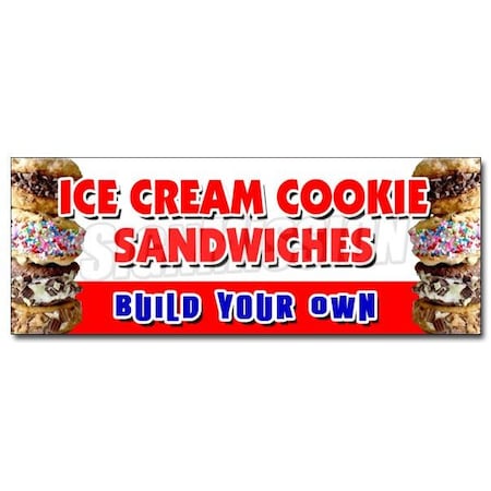 ICE CREAM COOKIE SANDWICHES BUILD YOUR OWN DECAL Sticker Sundae Soda